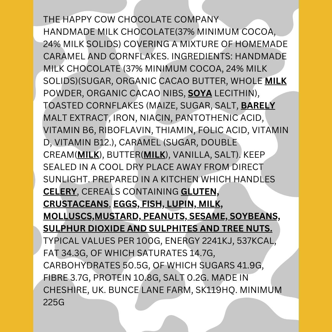 The Homemade Caramel Cornflake Filled Handmade Milk Chocolate Bar