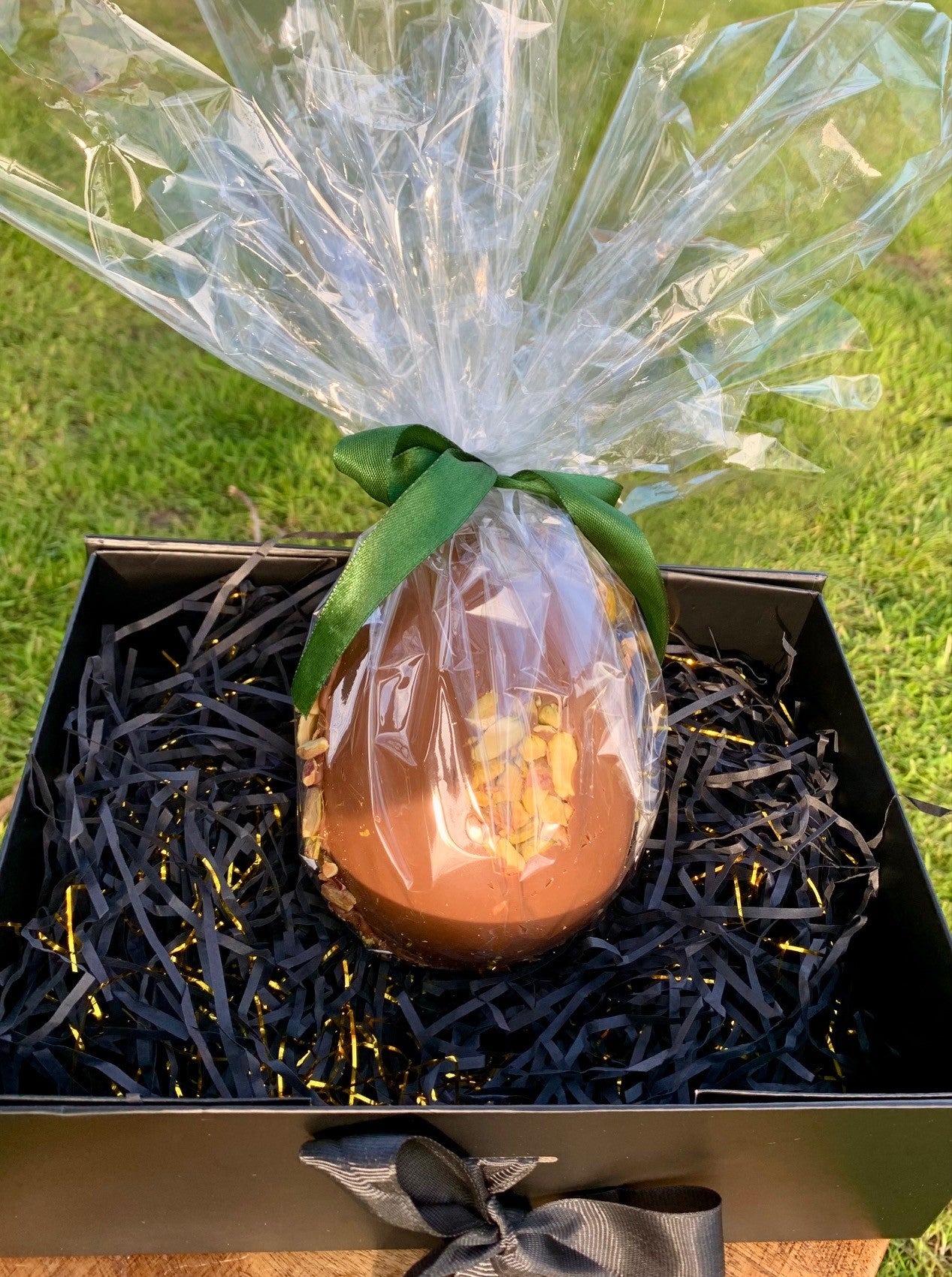 The Ultimate Luxury Pistachio Cream Handmade Milk Chocolate Egg