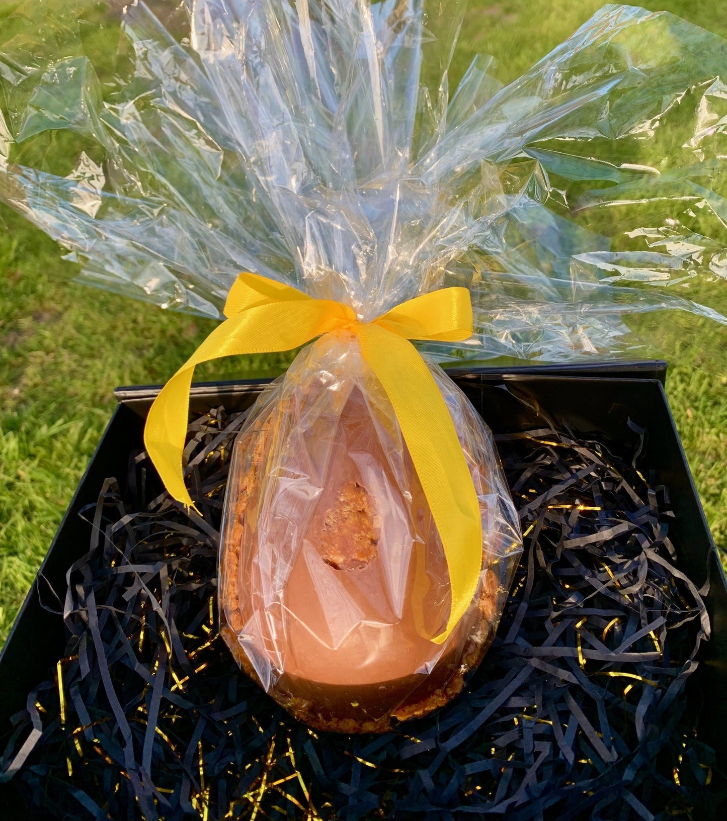 The Ultimate Luxury Homemade Caramel and Cornflake Filled Handmade Milk Chocolate Egg