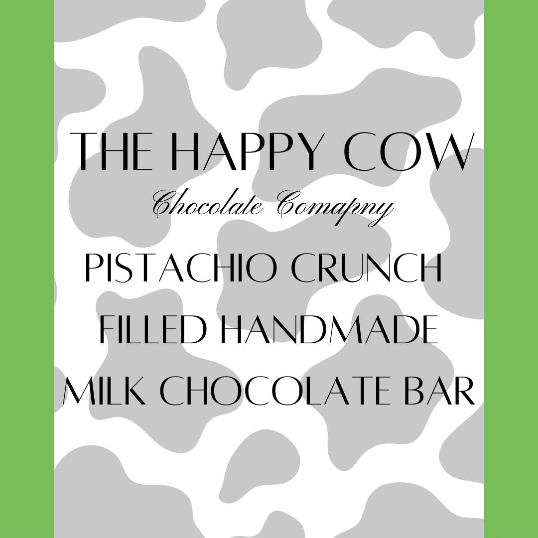The Pistachio Crunch Filled Handmade Milk Chocolate Bar