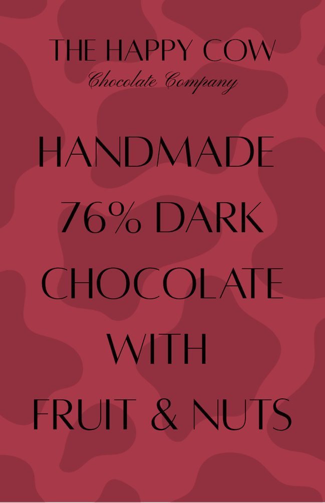 Handmade 76% Dark Chocolate with Assorted Fruit & Nuts