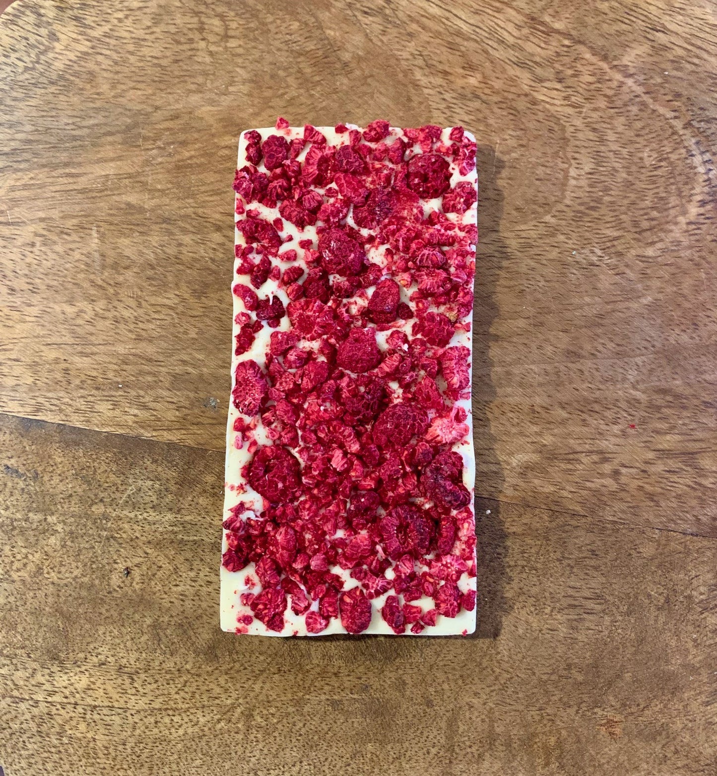 Handmade White Chocolate & Vanilla with Freeze Dried Raspberries