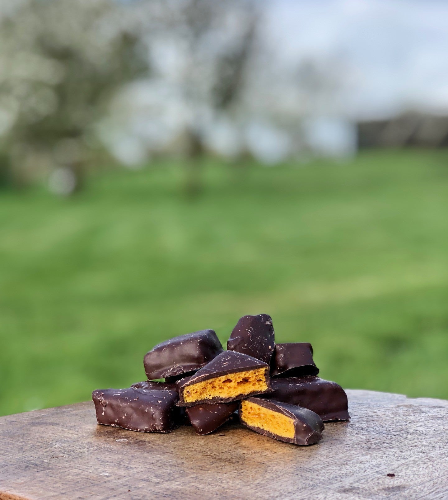 Handmade Dark Chocolate Covered Honeycomb