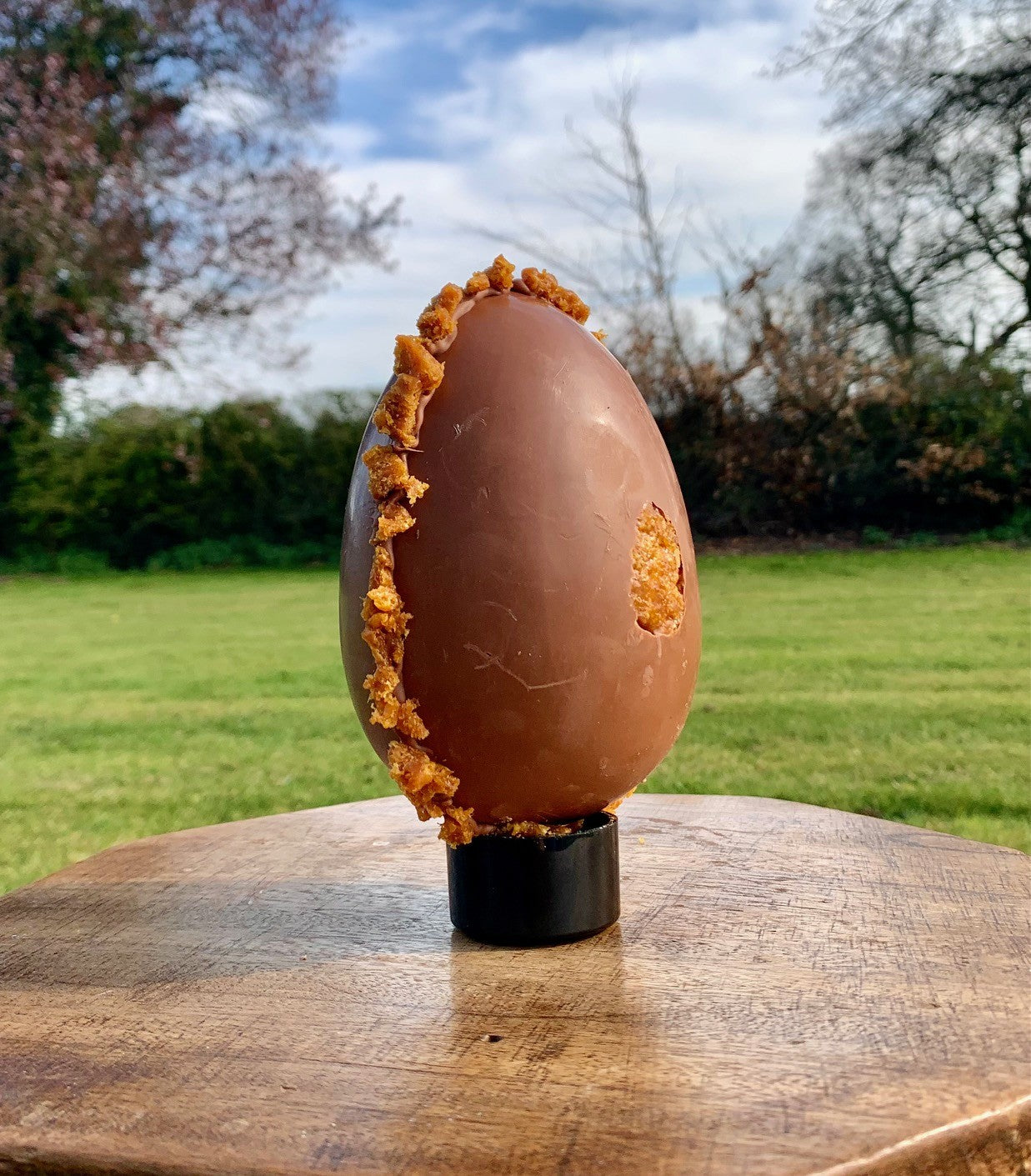The Ultimate Luxury Homemade Caramel and Cornflake Filled Handmade Milk Chocolate Egg